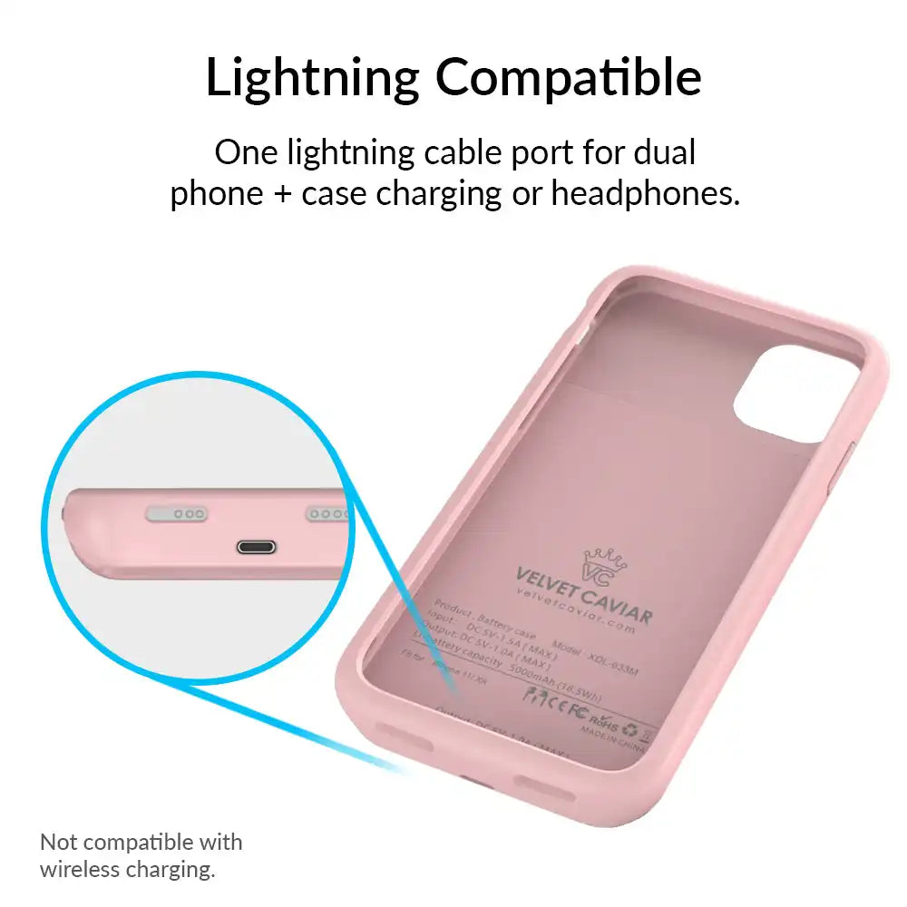 Pink iPhone Charging Case