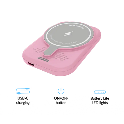Strawberry Milk Portable MagSafe Charger Power Pack