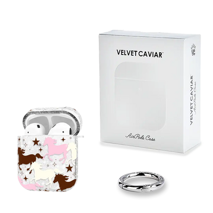 Pink Pony Glitter AirPod Case