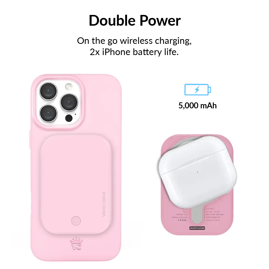 Strawberry Milk Portable MagSafe Charger Power Pack