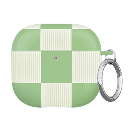 Pistachio Vibe Checkered AirPod Case