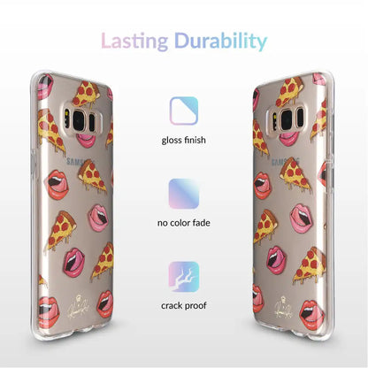 Pizza Lips iPhone Case by Kendall Vertes