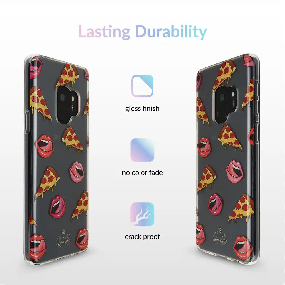 Pizza Lips iPhone Case by Kendall Vertes