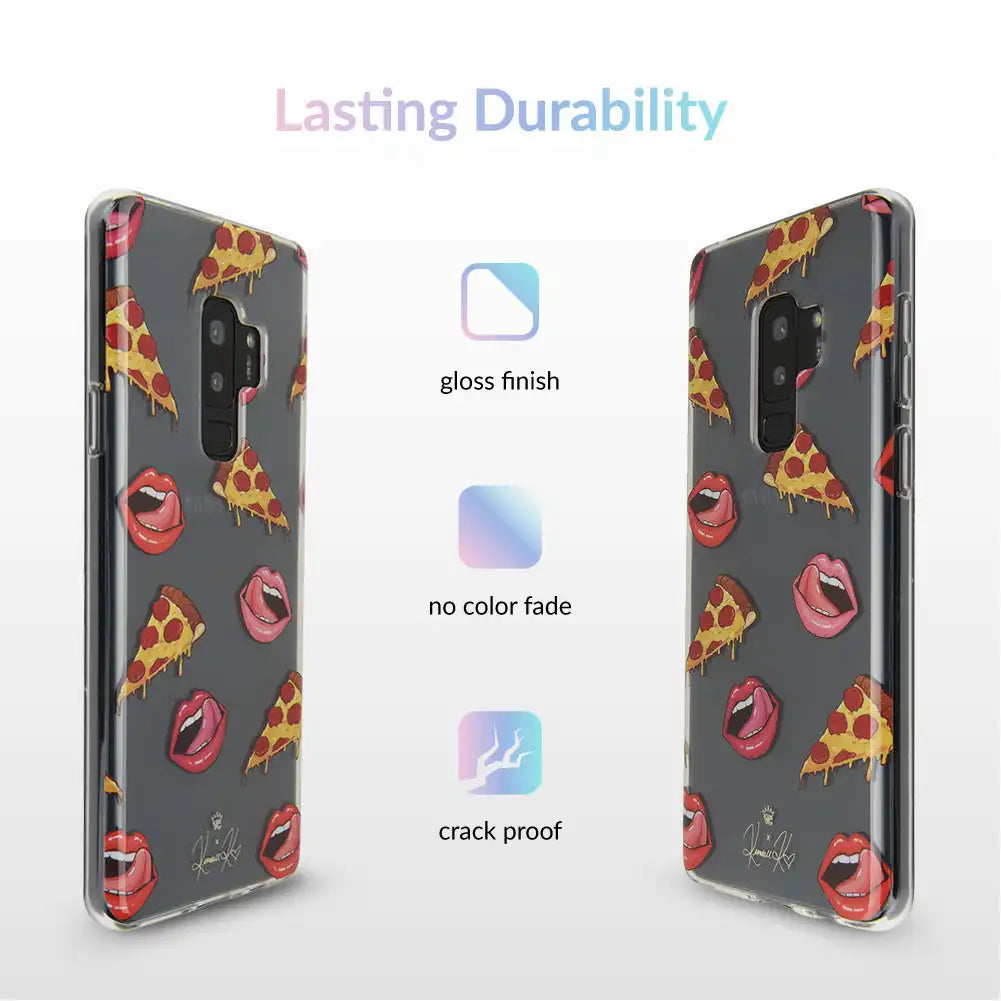 Pizza Lips iPhone Case by Kendall Vertes