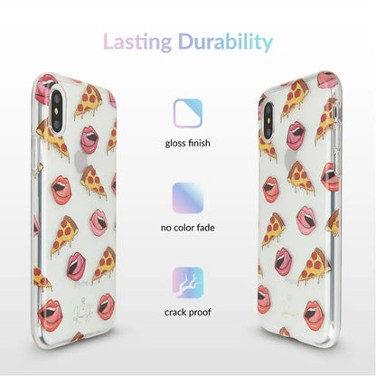 Pizza Lips iPhone Case by Kendall Vertes