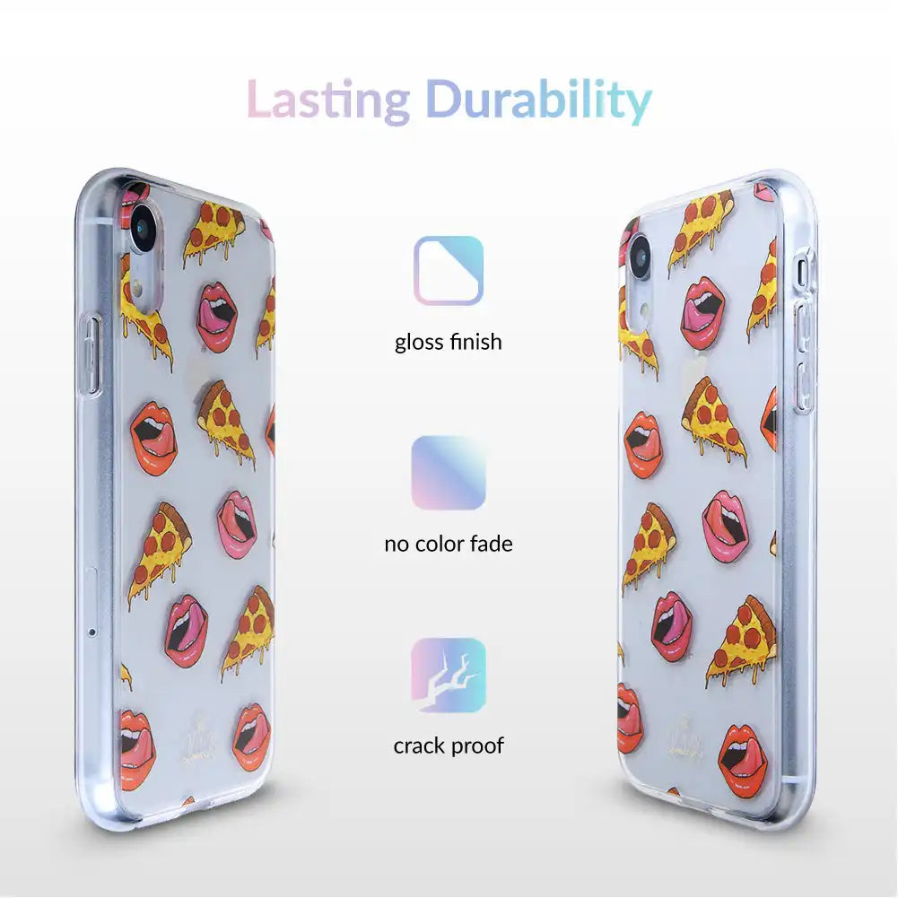 Pizza Lips iPhone Case by Kendall Vertes