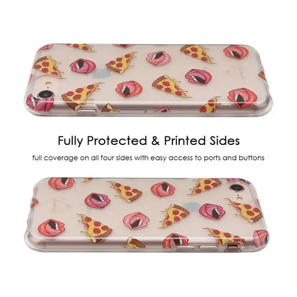 Pizza Lips iPhone Case by Kendall Vertes