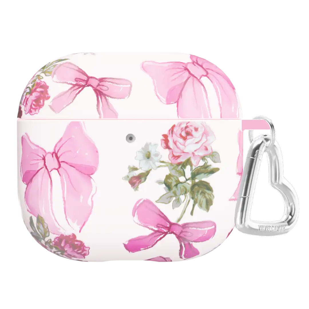 Posie Pink Bow AirPod Case