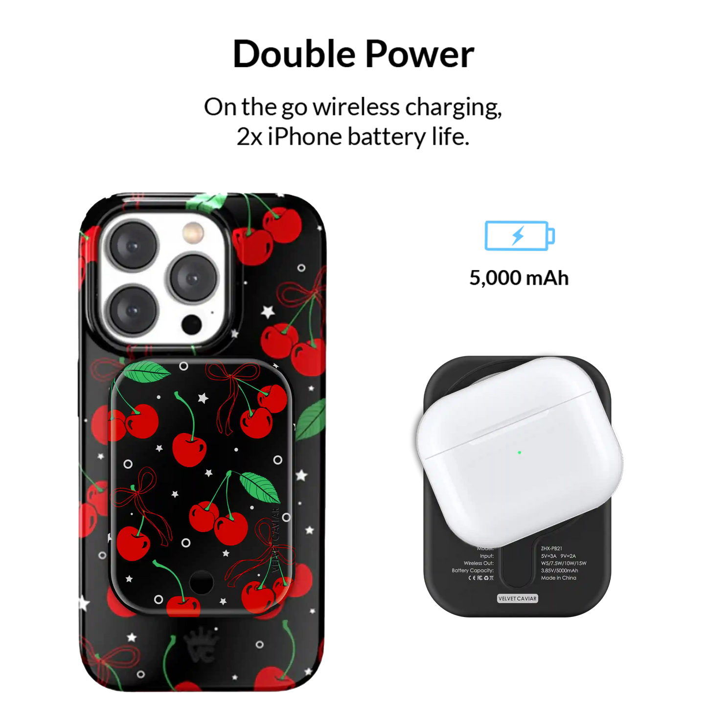 Cherry On Top Portable MagSafe Charger Power Pack