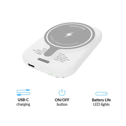 Enchanted Floral Portable MagSafe Charger Power Pack