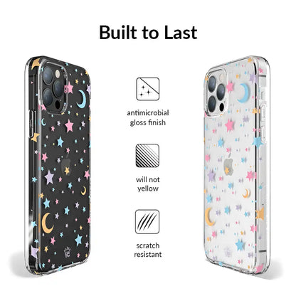 Pastel Starry Night Clear iPhone Case