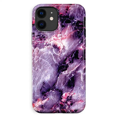Purple Stone Marble iPhone Case