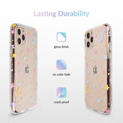 Pastel Starry Night Clear iPhone Case