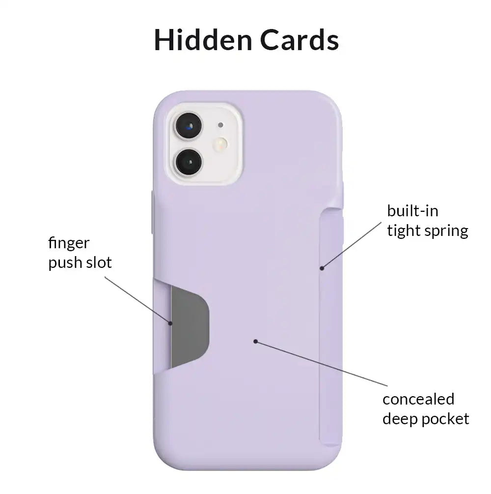 Light Purple iPhone Wallet Case