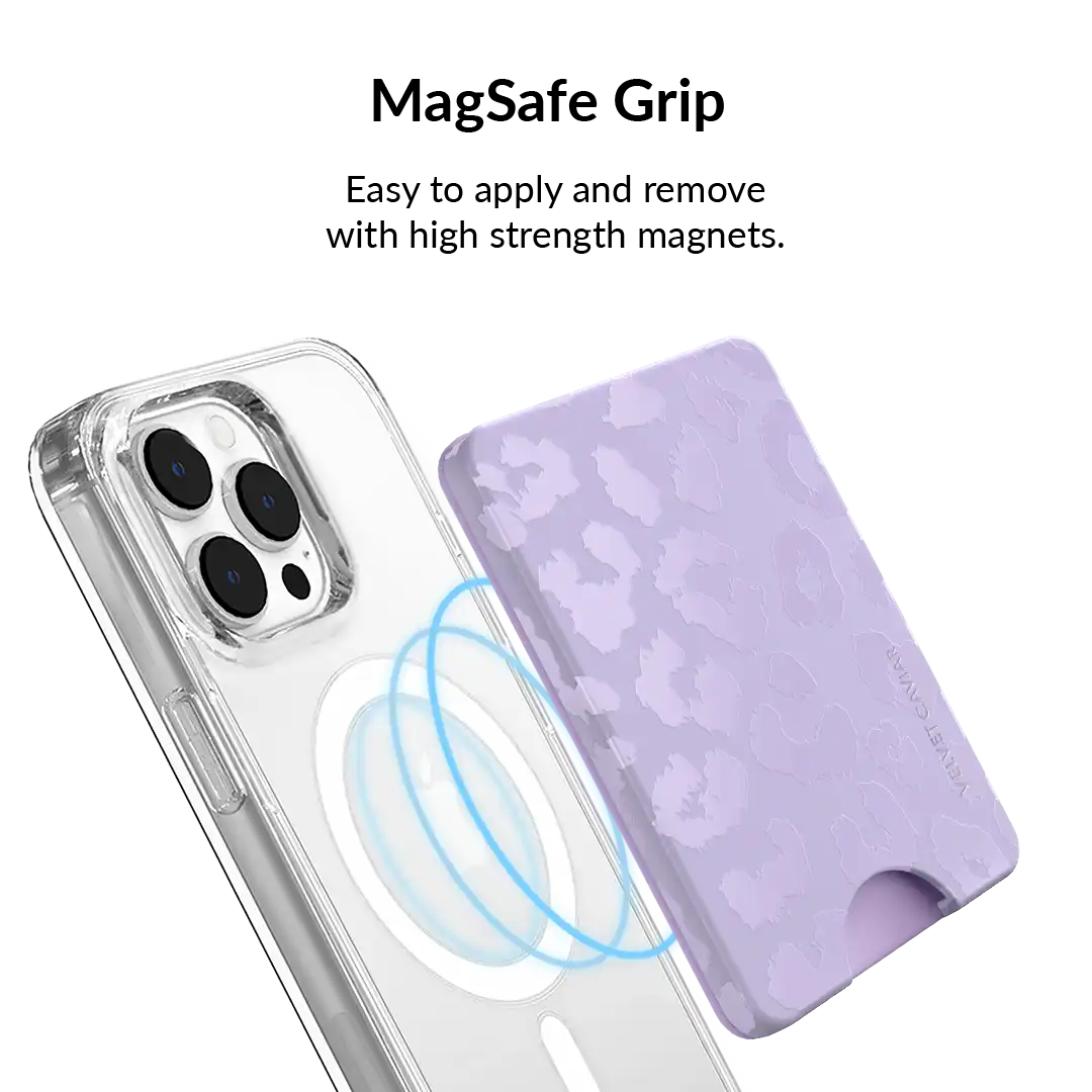 Lilac Leopard MagSafe Wallet