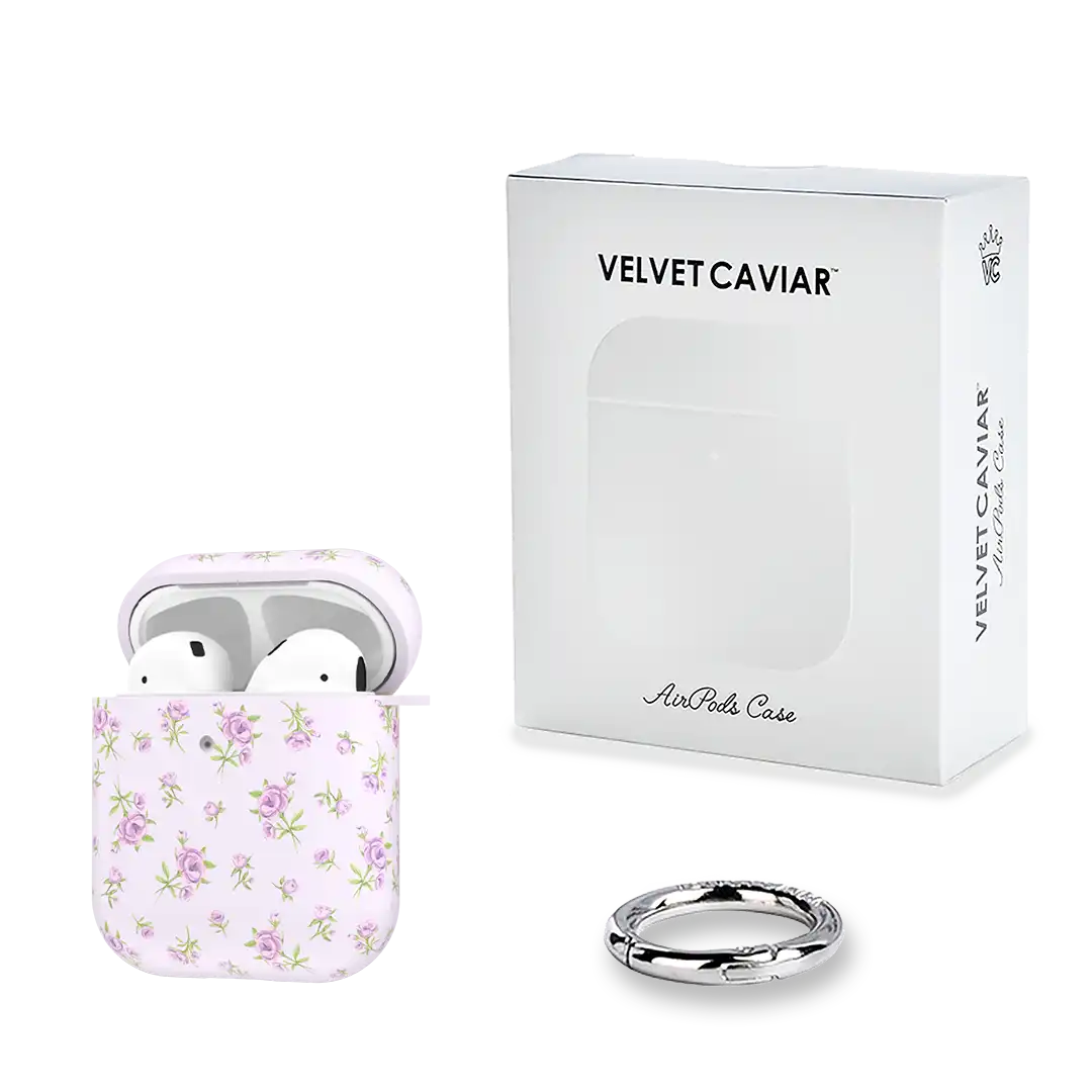 Dainty Lilac Floral AirPod Case
