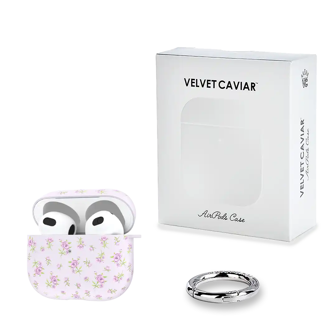 Dainty Lilac Floral AirPod Case
