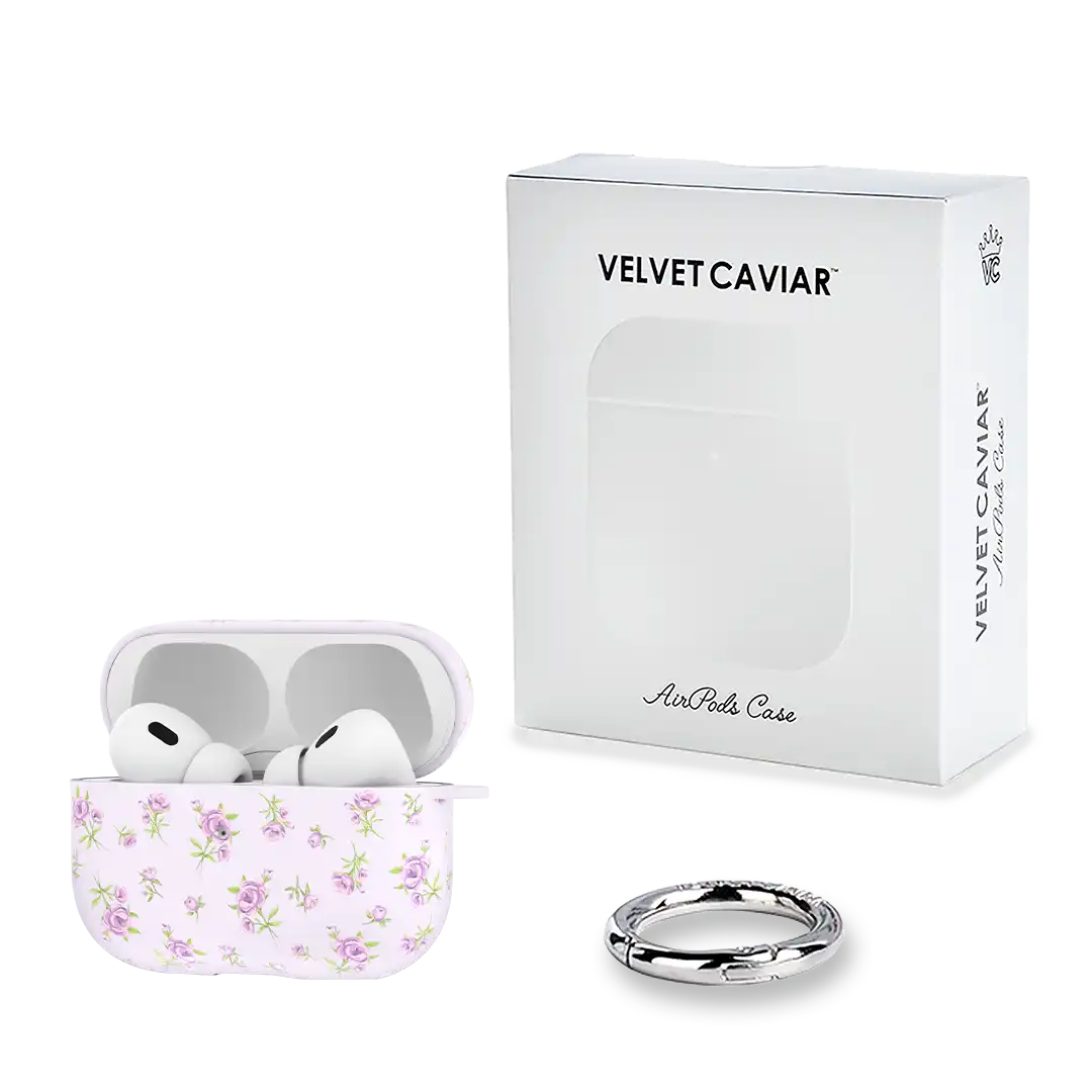 Dainty Lilac Floral AirPod Case