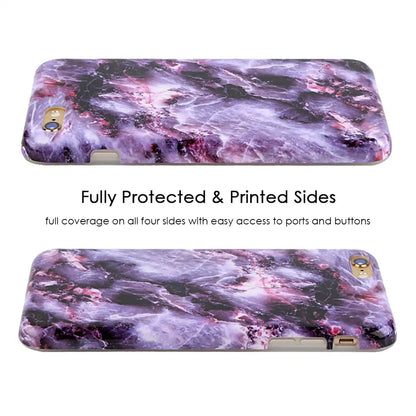 Purple Stone Marble iPhone Case
