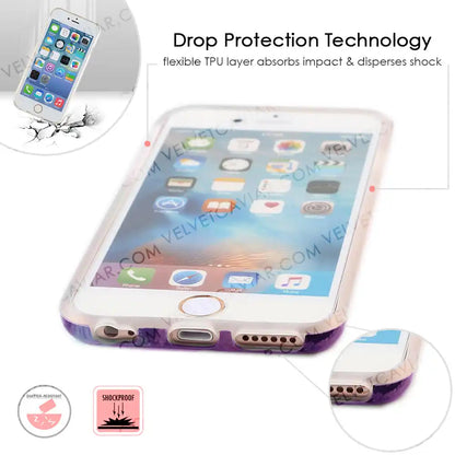 Purple Stone Marble iPhone Case