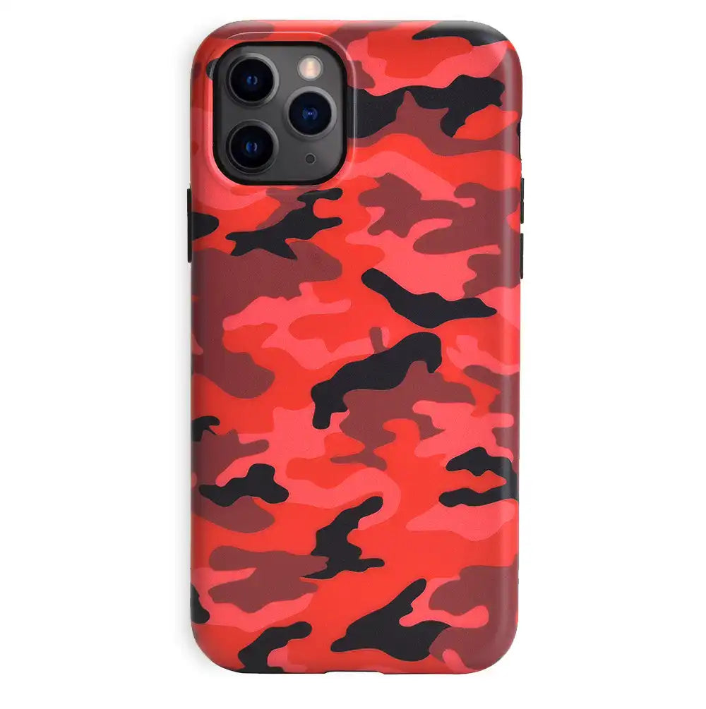 Red Camo iPhone Case