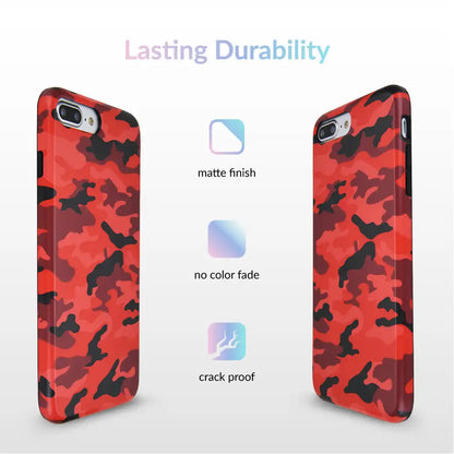 Red Camo iPhone Case