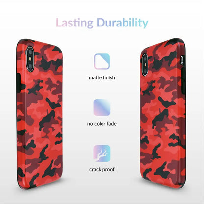 Red Camo iPhone Case