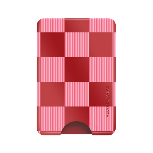 Rose Vibe Checkered Magsafe Wallet