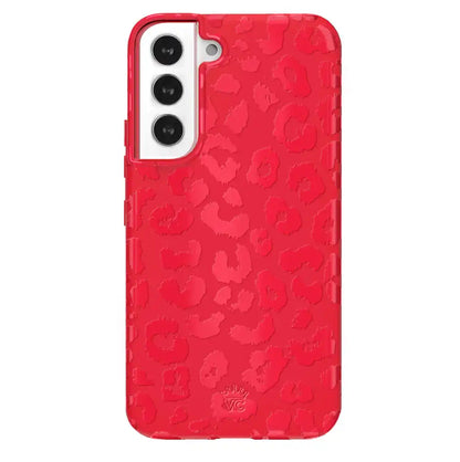 Red Hot Leopard Samsung Case