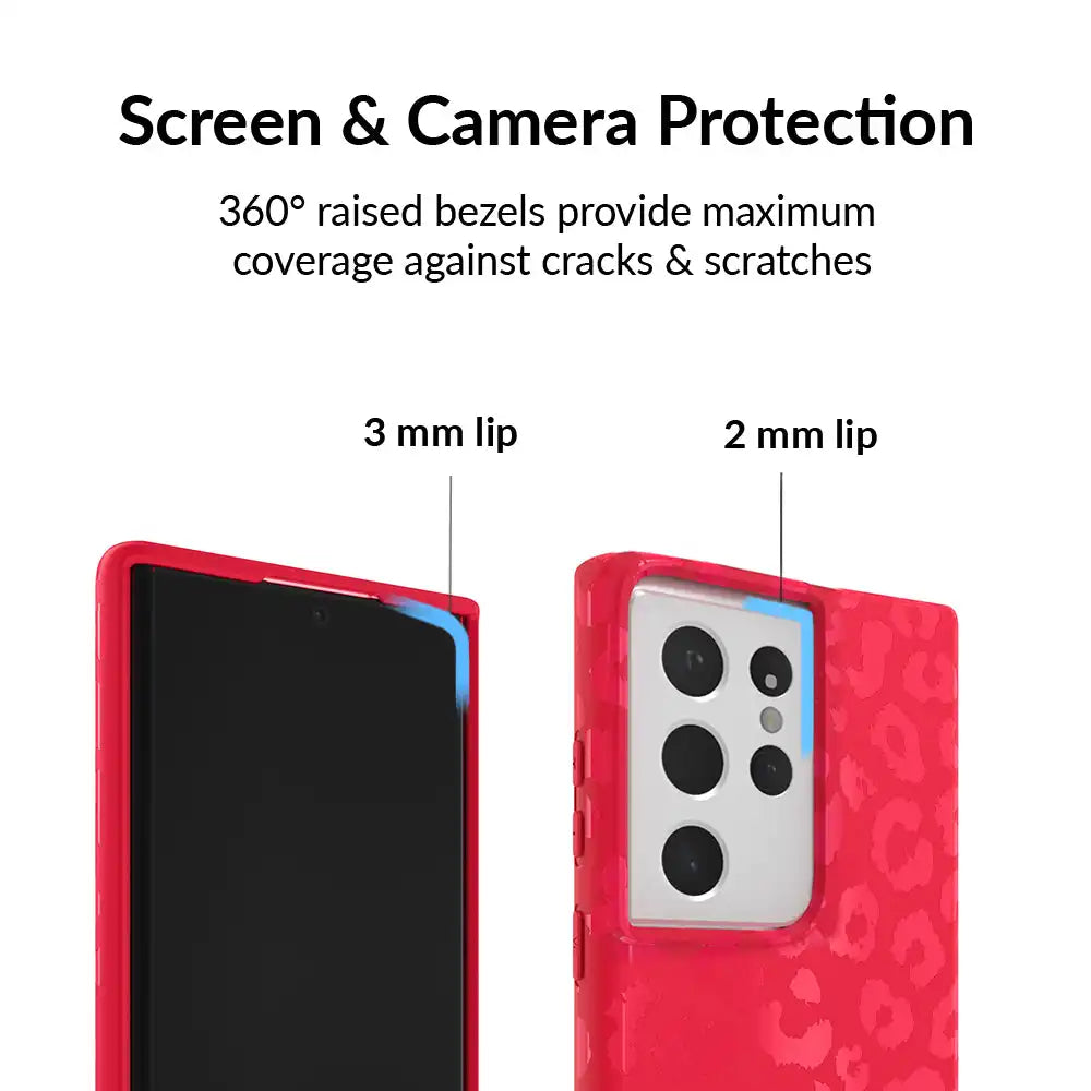 Red Hot Leopard Samsung Case