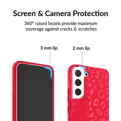 Red Hot Leopard Samsung Case