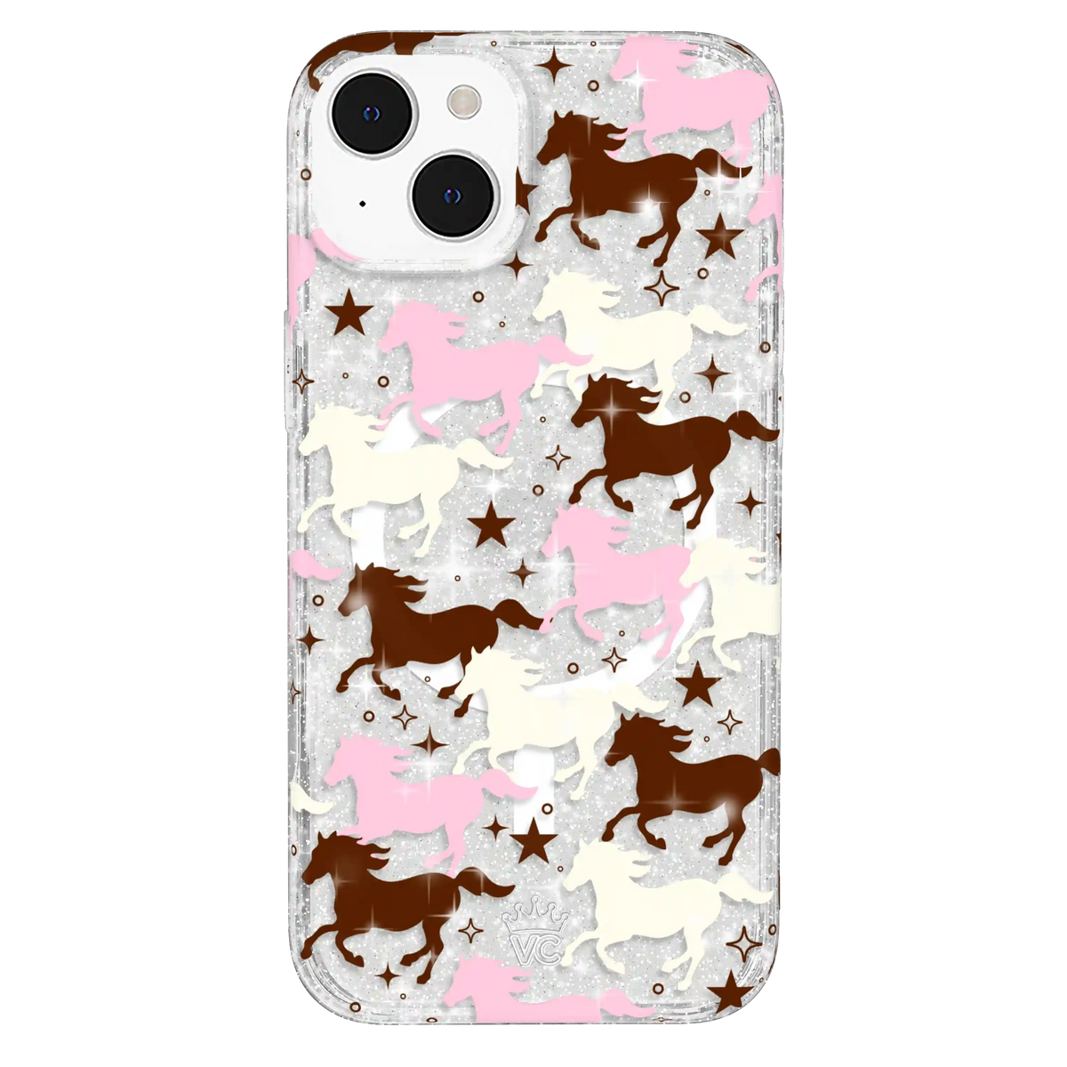 Pink Pony Glitter iPhone Case