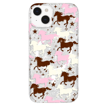 Pink Pony Glitter iPhone Case