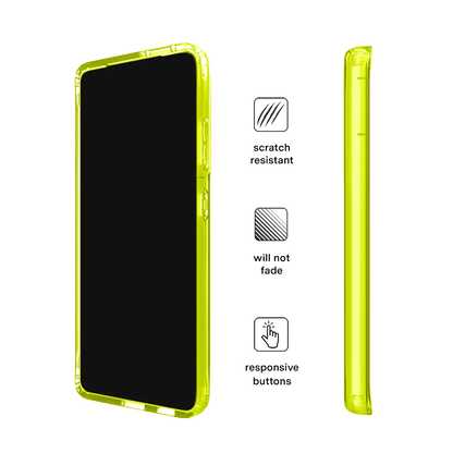 Neon Yellow Clear Samsung Case