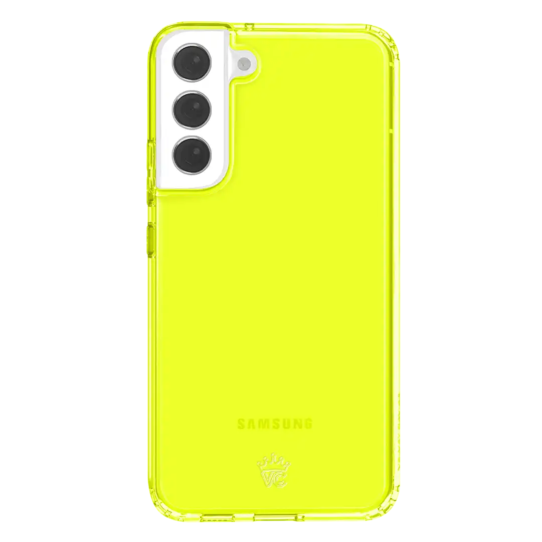 Neon Yellow Clear Samsung Case