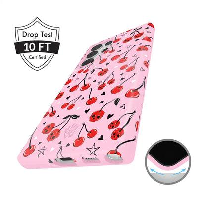 Sour Cherry Skulls Samsung Case