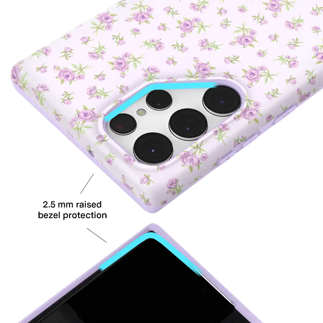 Dainty Lilac Floral Samsung Case