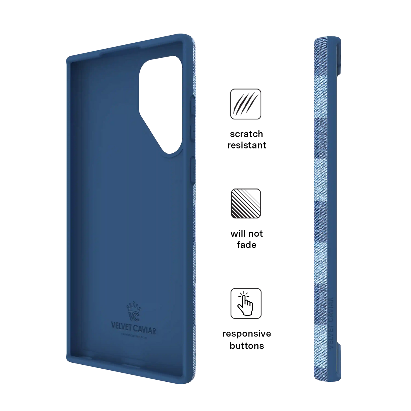 Denim Vibe Checkered Samsung Case