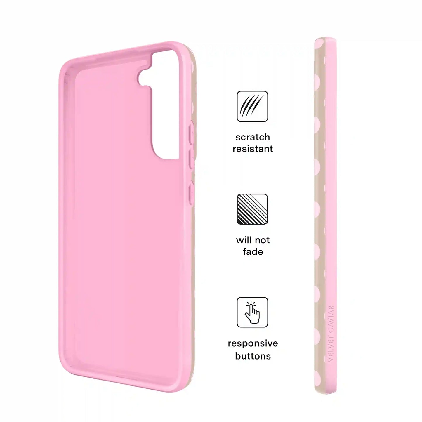 Brown Sugar Polka Dot Samsung Case