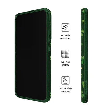 Lucky Clover Glitter Samsung Case