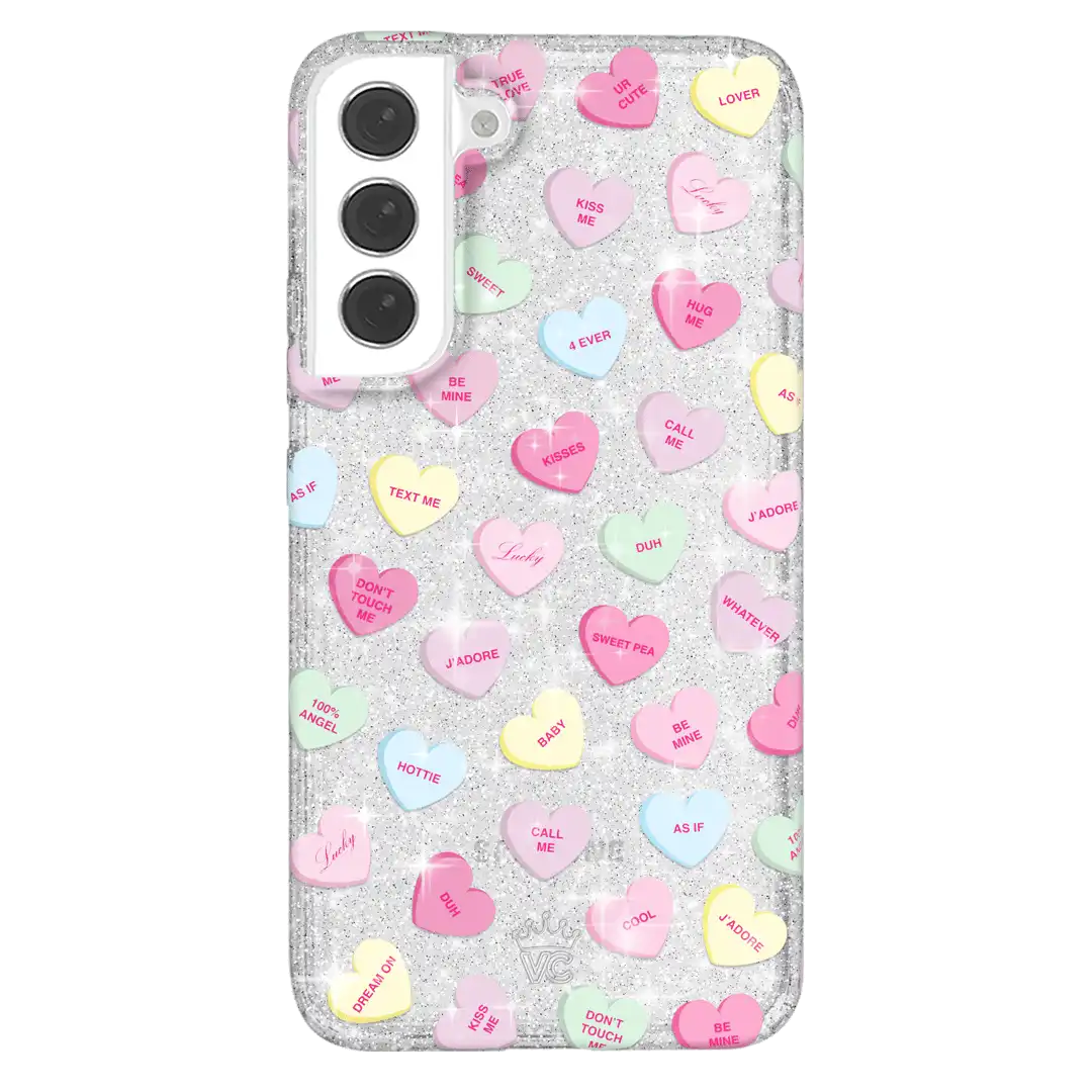Sweet Hearts Glitter Samsung Case