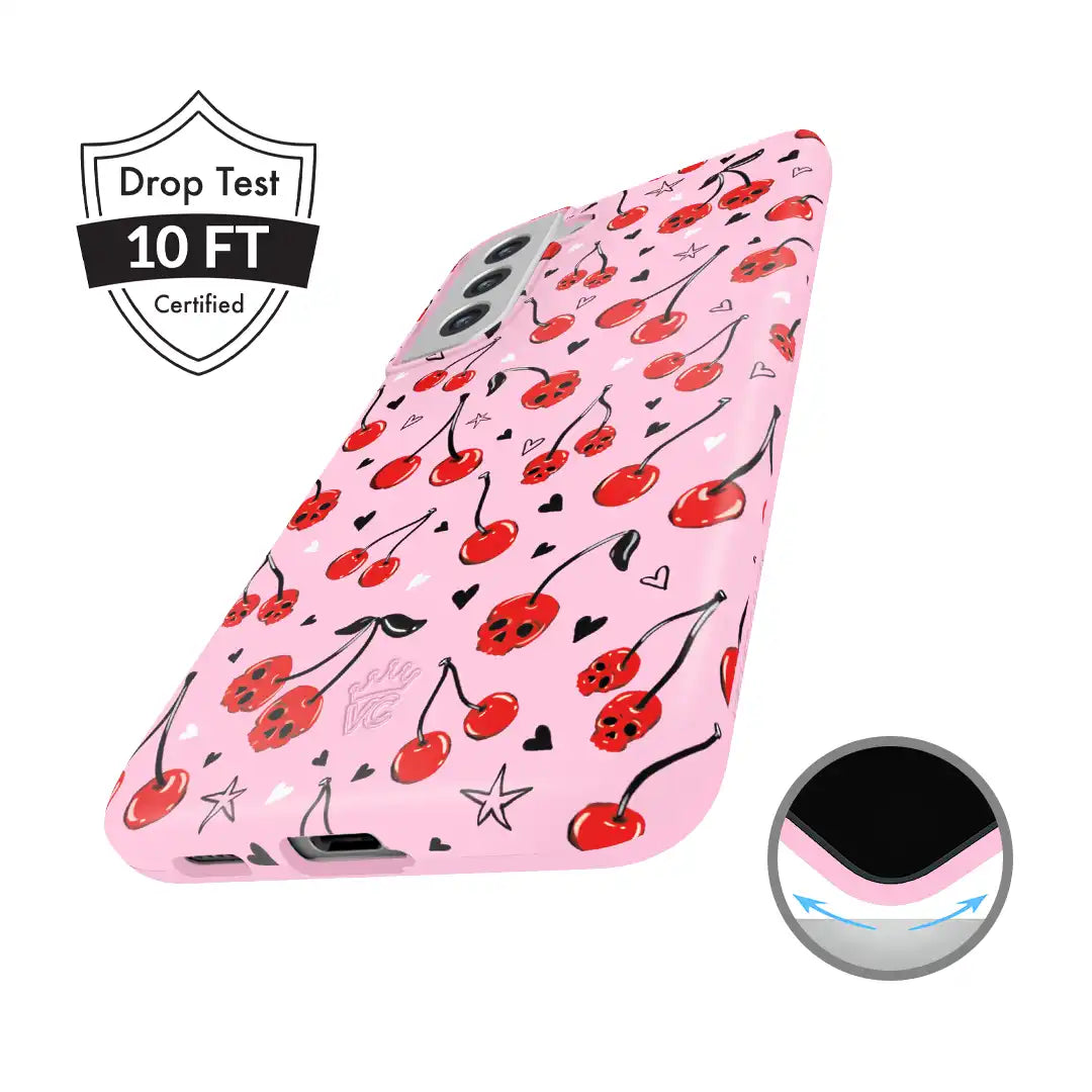 Sour Cherry Skulls Samsung Case