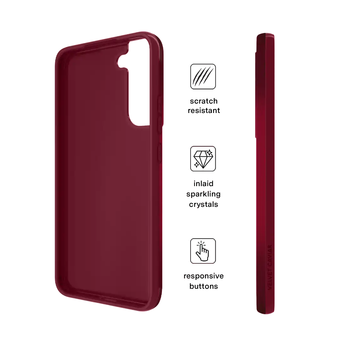 Black Cherry Crystal Samsung Case