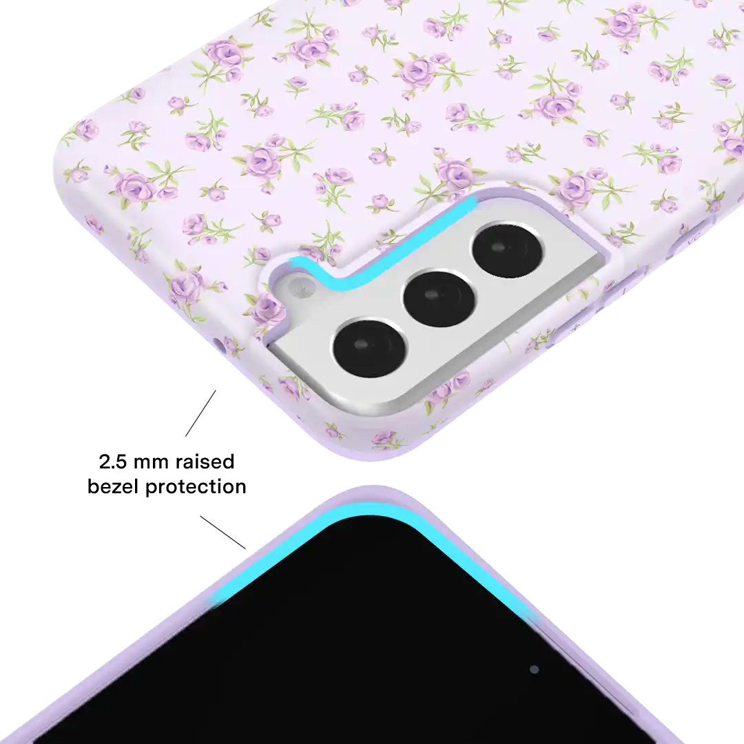 Dainty Lilac Floral Samsung Case