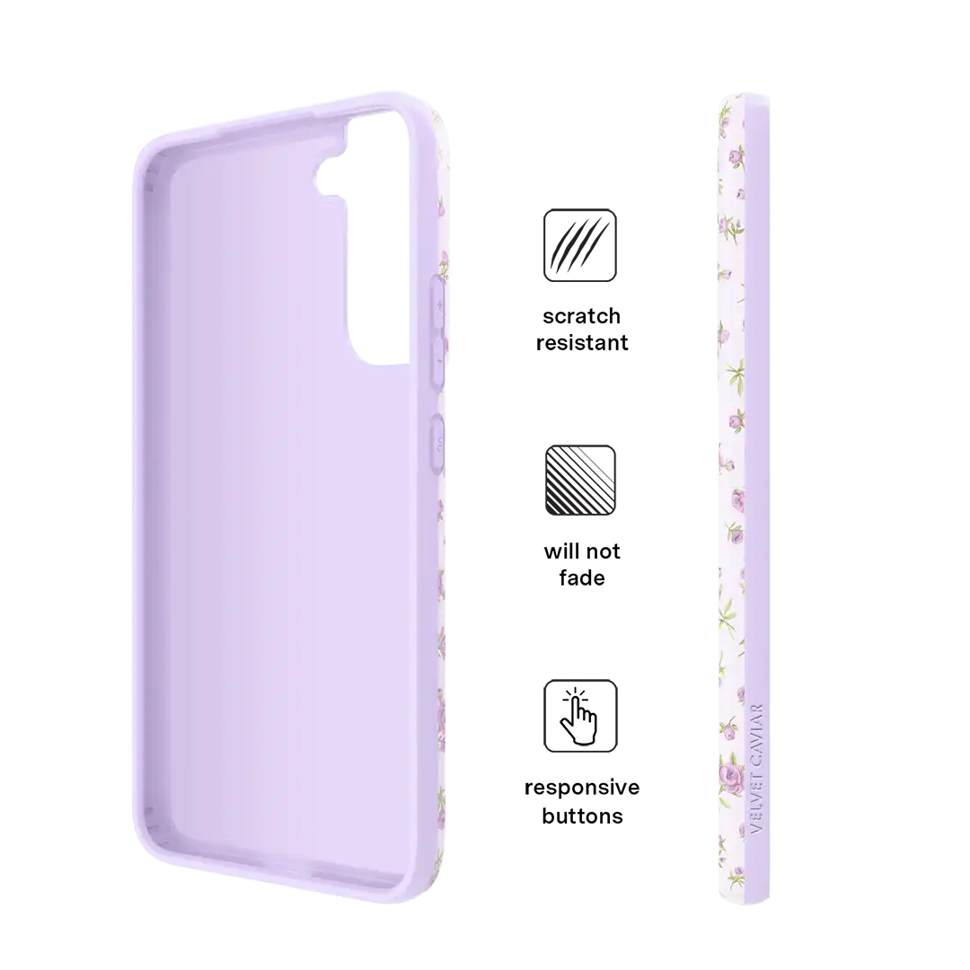 Dainty Lilac Floral Samsung Case