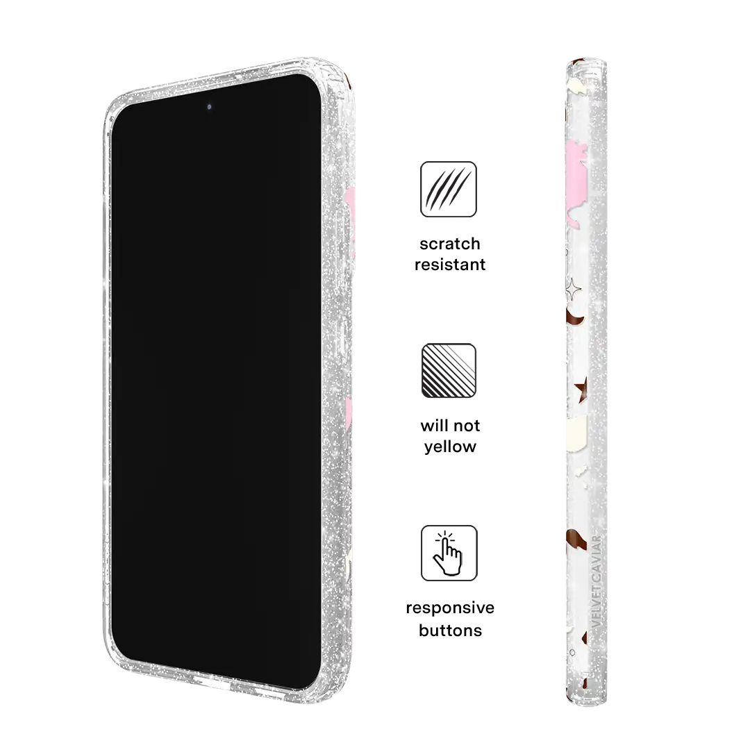 Pink Pony Glitter Samsung Case