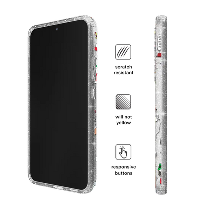 Snoopy Christmas Glitter Samsung Case