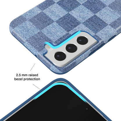Denim Vibe Checkered Samsung Case