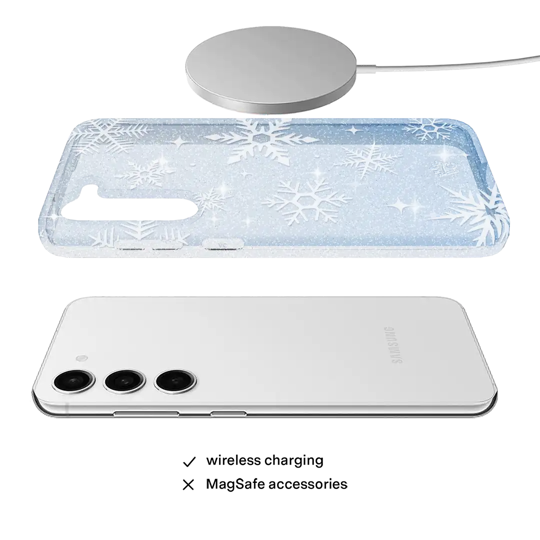 Snow Angel Glitter Samsung Case