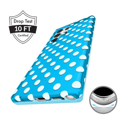 Aquamarine Polka Dot Samsung Case